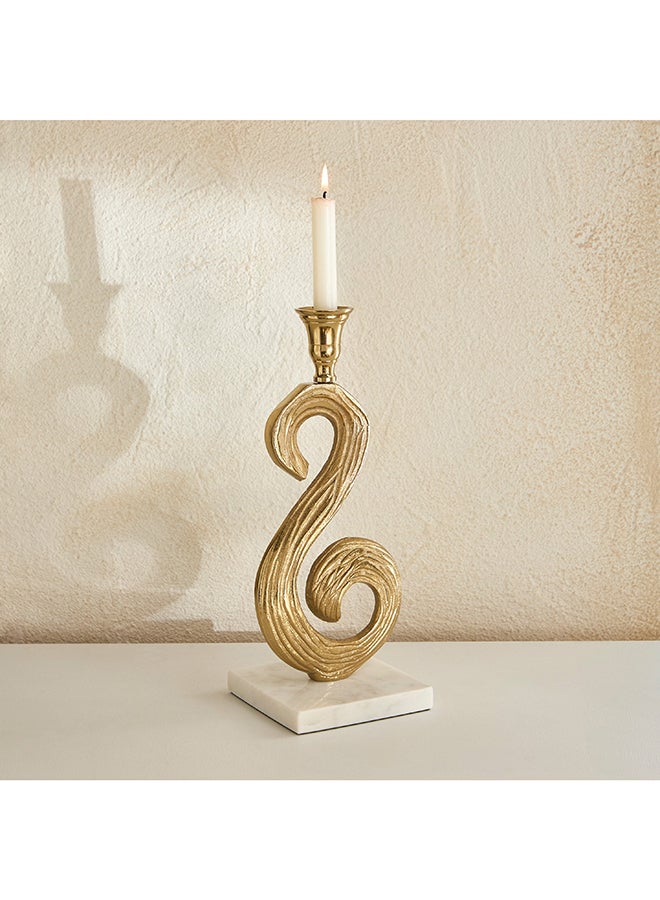 Home Box Gold Decorative Taper Candle Stand for Home - Image 1